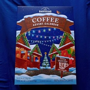 BARISSIMO COFFEE ADVENT CALENDAR THE COFFEE EXPERTS 24 CUP 💯 ARABICA
